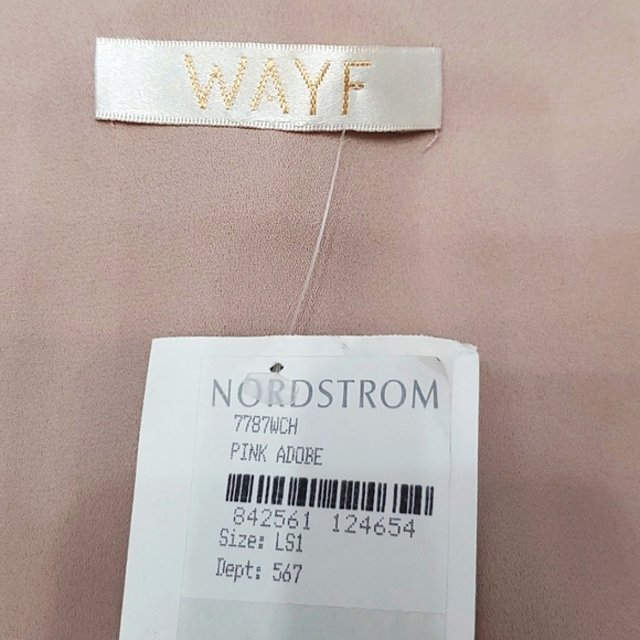 Wayf lace up tank nude,dusty rose. Large BNWT - Picture 3 of 6